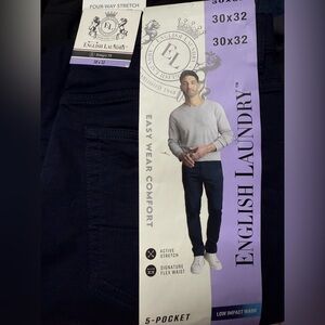 English Laundry Men's Dark Blue Slim Jeans